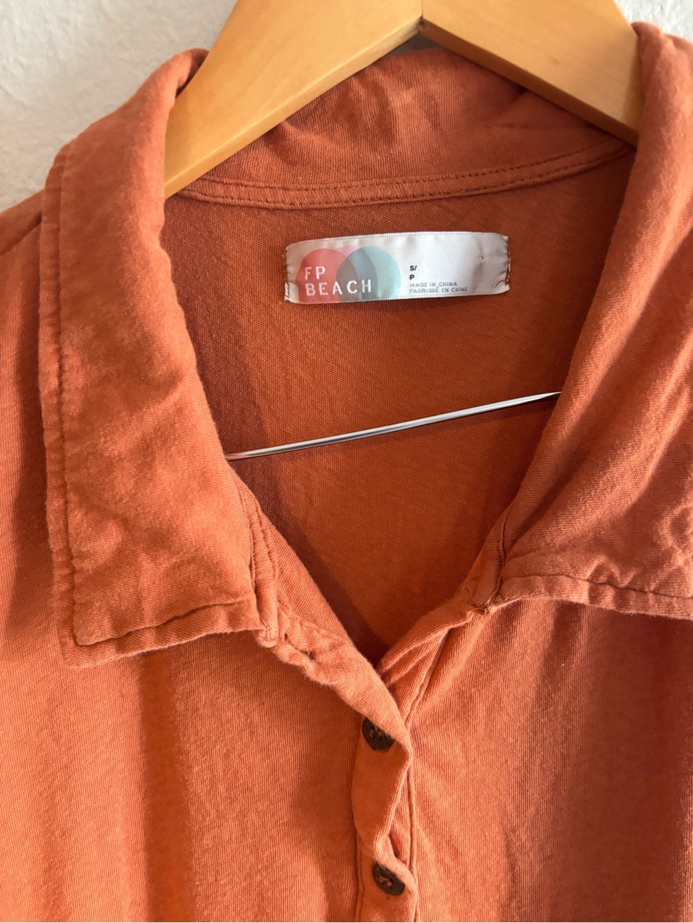 Free People Rust Orange Midi Dress - Picture 4 of 6